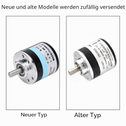 Incremental Rotary Encoder, 600 PPR, Rotary Encoder 5V-24V, AB 2-Phase Incremental Encoder with 6 mm Shaft, NPN Open Collector for CNC, Arduino and PLC Controls