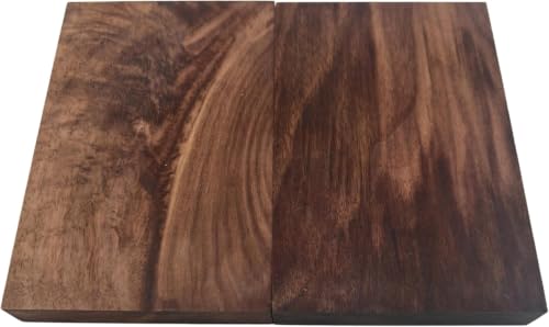 2PCS Unfinished Walnut Wood Blocks for DIY Crafting, Scroll Saw, Woodworking, Carving, Burning, Laser Cutting, Engraving, CNC, Painting (15 x 10 x 2 CM) 15 x 10 x 2 CM
