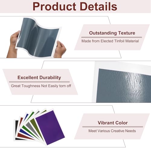 sourcing map 4 Pcs Laser Engraving Paper, 39 x 27cm Laser Marking Paper, Silver Laser Paper Blank for Metal, Ceramics, Glass, Fiber Laser Marking