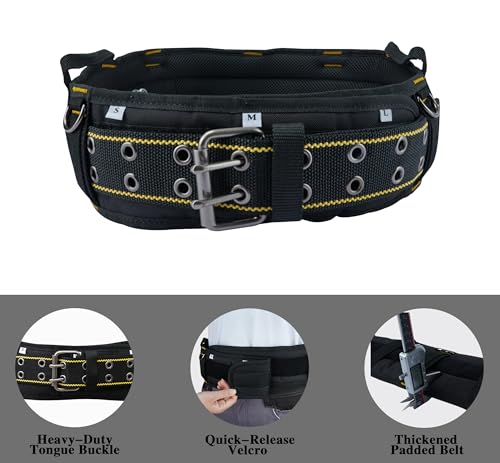 MELOTOUGH Magnetic Tool Belt Suspenders with Magnetic WristBand,Padded Tool Belt for Men with handle strap, Heavy Duty Work Belt with D ring