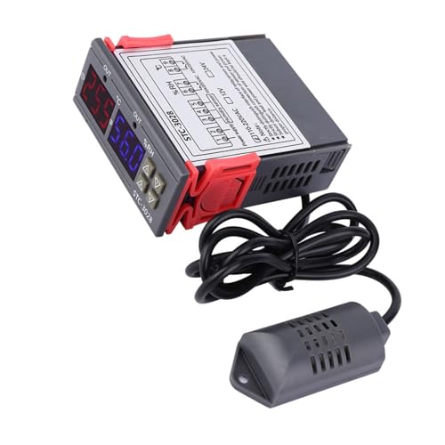 Digital Temperature Humidity Controller Thermostat Hygrometer 110V-240V for Home Greenhouse and Climate Control 110~240VAC