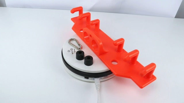 Lineman Tool Board Bucket Truck Tool Organizer for Bucket Hooks and Lineman Bucket Accessories Including 2PCS 2” and 2PCS 3” Aerial Bucket Hooks Orange electrician's tool board + black bucket hook