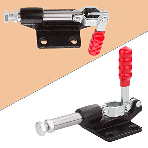 4 PCS Push Pull Adjustable Toggle Clamp, Quick Release Hand Tool for Woodworking, 500Lbs Holding Capacity Toggle Latch, GH-305C Stroke Clamp for Welding, 32MM Gh305c
