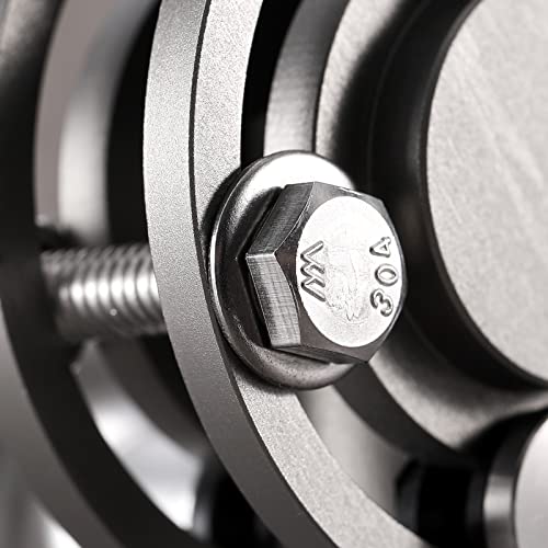 3/8-16 x 6 Hex Head Screw Bolt, 20Pcs 18-8 (304) Stainless Steel, Fully Threaded, Plain Finish, by SG TZH