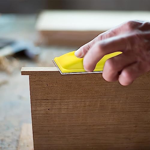 VIBRATITE 131-Piece Sandpaper Set with Hand Sanding Block, 40-1000 Grit | 90x30mm Sanding Sheets, Aluminum Oxide, Detail Sanding Set, for Wood, Metal, Model Making, DIY Projects, Sanding & Polishing 131-R