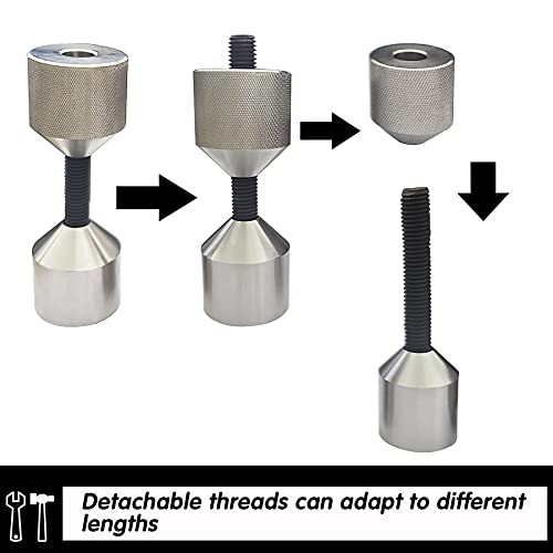 1-5/8" Diameter Flange Double Hole Pins,304 Stainless Steel Appearance is Beautiful and Smooth,Detachable Double Hole Flanges(2 Pcs)