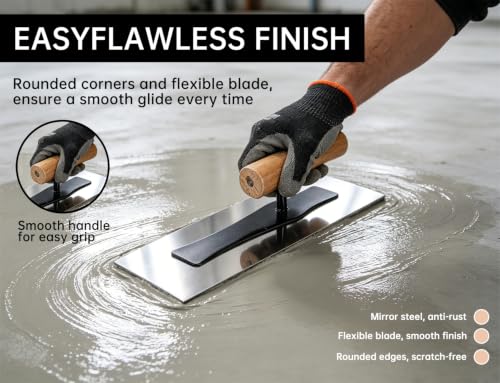 3-Pack Stainless Steel Venetian Plaster Japanese Finishing Trowels - Professional Art Paint & Plastering Hand Tools for Smooth Polished Walls