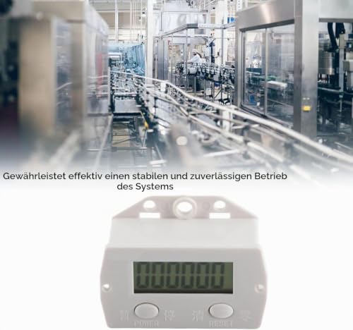 0-99999 Counter, Punch Digital Electronic Counter LCD Mesh Counter with Magnetic Induction Switch, for Industrial Punching Machine, Machine Tools and Assembly Lines