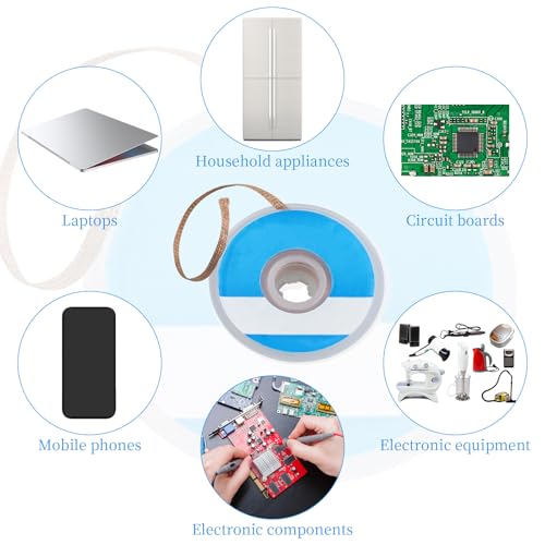 No-Clean Desoldering Wick for Removing Solder and Disassembling Electrical Components (2.5mm x 1.5m)