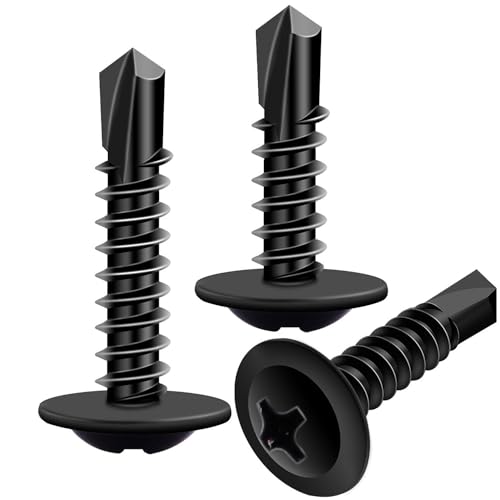 weideer 1095pcs Self Tapping Screws #8#10 M2 M3 M4,410 Stainless Steel Black Oxide Truss Head and Carbon Steel Phillips Pan Head Self Tapping Screws Assortment Kit