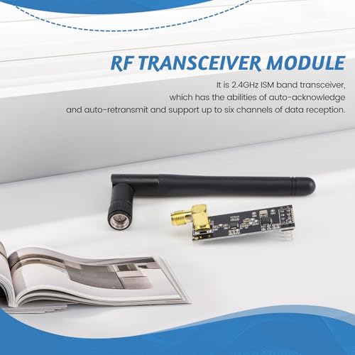 2 pieces NRF24L01+PA+ transceiver with SMA antenna 2.4 GHz 1100M + NRF24L01 wireless for