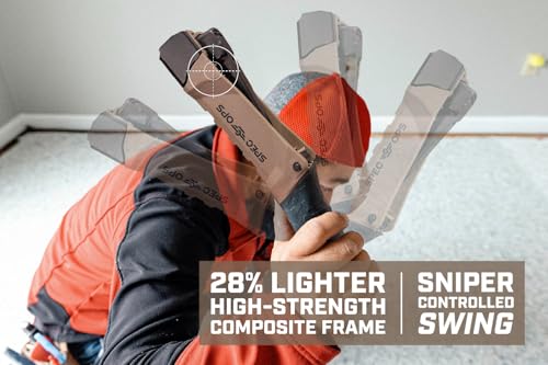 Spec Ops Tools Heavy Duty Hammer Tacker for Manual Stapling, Construction, Insulation & Roofing, Metal Strike Cap, Compatible with 1/4", 5/16" and 3/8" Staples