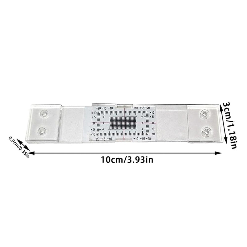 3 x Manual Wall Tear Measuring Device, Crack Meter Monitor, Crack Monitoring Recording Tear Measuring Tool, Transparent Acrylic Corner Tear Comparison Caliper for Measuring and Recording