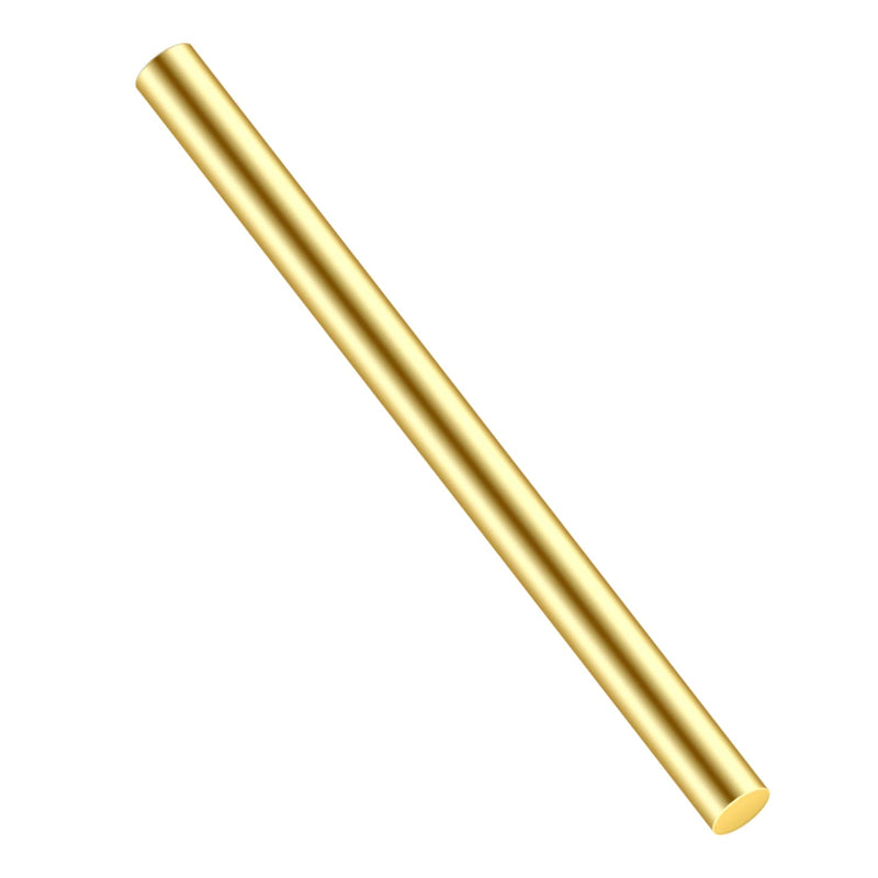 DYWISHKEY 1 Pieces 12 inches 3/4 inch Brass Rods, Brass Round Stock Lathe Bar Stock for DIY Craft Making, Handle Pin, Brass Rod 3/4 inch in Diameter, 12 inches in Length 3/4"x12"