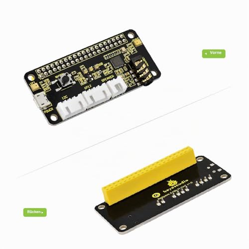 keyestudio ReSpeaker 2-Mics Pi HAT Smart Voice Dual Microphone Expansion Board Base on wm8960 for Raspberry Pi Zero/3B/2B/B+, Raspberry Pi HAT, Raspberry Pi Expansion Board raspberry pi respeaker