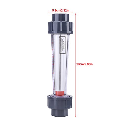 LZS-25 Meter Plastic Tube Type 300-3000L/H Water Rotameter Liquid Flowmeter Measuring Tools for Chemical Light