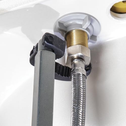 Klein Tools 68232 Telescoping Basin Wrench, Adjustable 10-17-Inch Plumbing Wrench with 1-1/4-Inch Jaw Capacity, Ideal for Hard to Reach Spaces