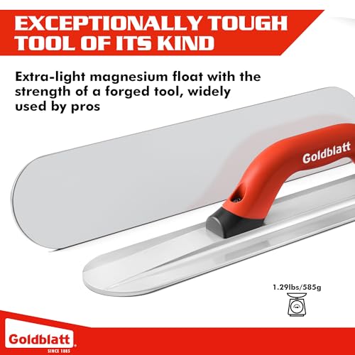 Goldblatt 16" x 3-1/4" Extruded Round End Magnesium Float Soft Grip 16"