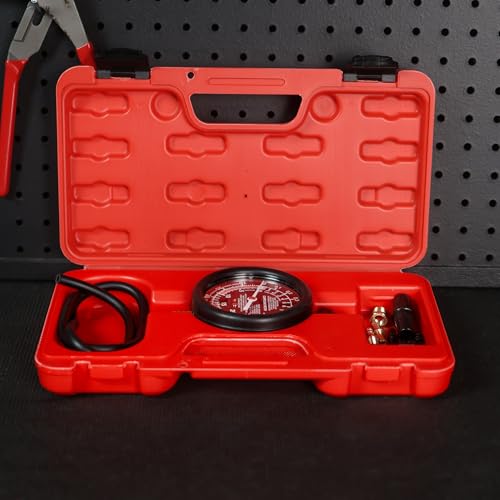 ABN Car Vacuum and Fuel Pump Tester Gauge Kit – Fuel Pump Pressure & Vacuum, Carburetor Intake Manifold, & Vacuum Test