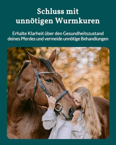 vetevo Horse Plus Worm Test - Band, Lung Worms & Egg Counting - 10 Tests | Also captures roundworms, strongylides & liver gel, result in 24 hours, faeces sample from home