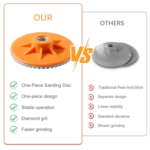 10 Pcs Diamond Polishing Pads 4 Inch Diamond Polishing Discs