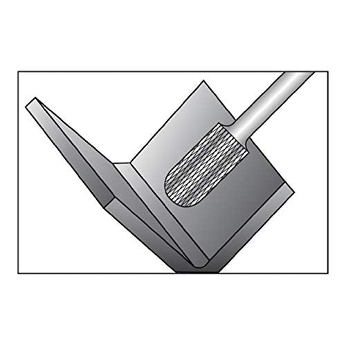 Ruko 116048 Carbide Burr, Hemispherical, Form C, Roll Round (WRC), 3 x 38 mm