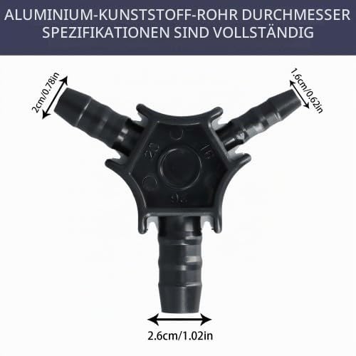 Calibrator for Composite Pipe 16-20-26 - Aluminium Composite Pipe Calibration Mandrel and Deburring for PEX-AL-PEX Pipe, Inner and Outer Edge Rounders for Pipe Processing