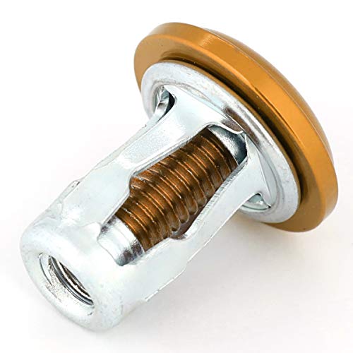 NRG Innovations Fender Washer Kit, 10-Piece Rose Gold Bolts and Washers Set, M6 x 1 Thread, for Plastic Trim & Universal Rivets, NRG-FW-150RG