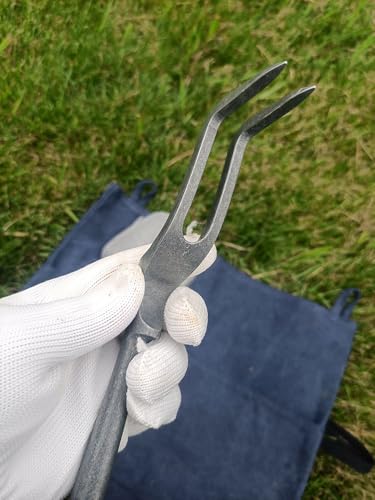 Heavy Duty Garden Tools Set with Elegant Design, 4-Piece Zinc Alloy Kit Includes Large Shovel, Hand Trowel, 2 & 4 Prong Cultivator for Gardening