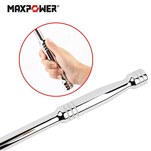MAXPOWER 1/2-Inch and 3/8-Inch Drive Dual-drive 24-Inch Breaker Bar 24 inch Dual Drive 3/8"+1/2"