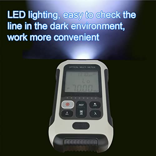 Optical Fiber Power Meter Multifunctional Fiber Optic Cable Tester White Network Cable Tester For Communication Engineering