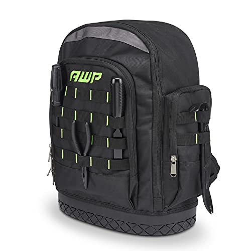 AWP Extreme Tool Backpack with Padded Straps, Klein 7-in-1 Impact Flip Socket Set with 1/4 to 9/16-Inch Sizes
