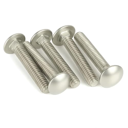 IMSCREWS 3/8-16 x 2-3/4 Carriage Bolts, 304 Stainless Steel (18-8), Heavy-Duty Structural Fasteners, 20 PCS 3/8"-16 x 2-3/4"