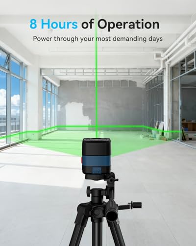 Laser Level, RockSeed Cross Line Laser with Self-Leveling, Vertical and Horizontal Line, Rotatable 360 Degree, Carrying Pouch, Battery Included (40 Inch Tripod) 40 Inch Tripod