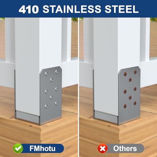 #10 x 3 Stainless Steel Deck Screws, 150Pcs 410 Grade Stainless Steel #10 × 3" 150