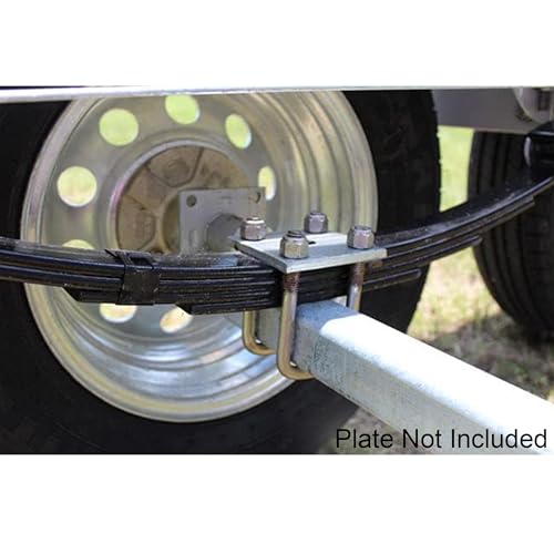 A.A Square U Bolt with Hardware for Boat Trailer, Galvanized Steel, 1/2" Diameter x 3-1/16" x 4-5/16" for 3x3 Beam (4 Pack) 1/2 D x 3-1/16 W x 4-5/16 Inch
