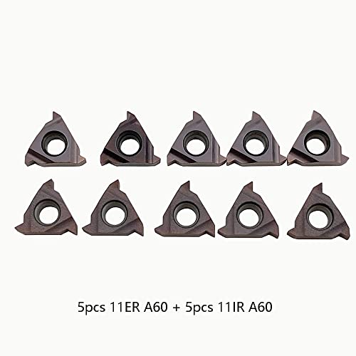 24pcs Rotary Thread Tool Female Thread Tool Holder SNL0010K11 SNR0010K11 Thread Inserts 11ER AG60 11IR AG60 Thread Cutting Inserts for Drill Rod Holder