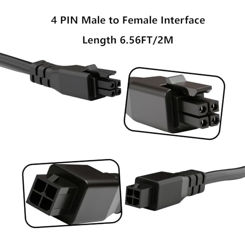 KOYOFEI 200CM Extension Cable for Bambu Lab AMS Lite, 3D Printer 2 Meter 4Pin Extension Cable for AMS Lite and A1, A1 Mini, ACE/Pro and Kobra 3/V2/Max, Kobra S1 Connection A1 Series