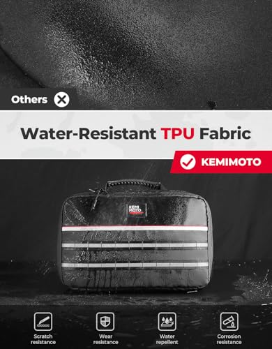 KEMIMOTO Drive Belt Bag Tool Bag Fit UTV ATV TPU Fabric Large Capacity