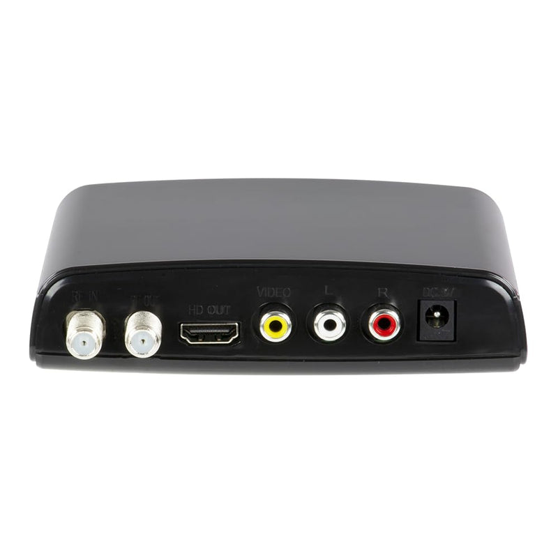 QFX CV-103 Digital Converter Box W Ul Adapter, for RF in (Antenna), RF Out, HD Out, and Video Out, USB Recording, Sleep Timer Feature, Black