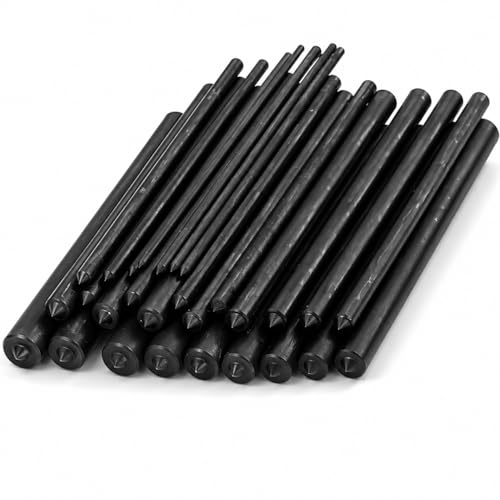 XtremepowerUS 28-Piece Transfer Punch Set (3/32" - 1/2") Toolmakers Heat Treated Alloy Steel Mechanic Steel Punches, Hole-Punch Set with Index Stand Holder