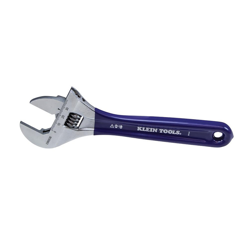 Klein Tools D86936 Adjustable Wrench, Forged with Slimmer Jaw and a High Polish Chrome Finish, 8-inch Slim Jaw