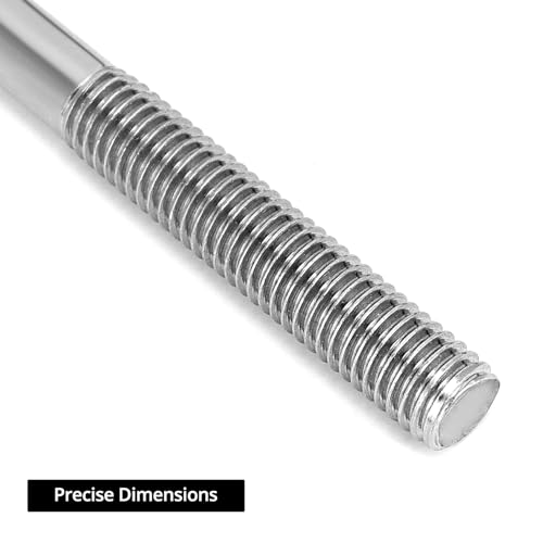 QWORK 304 Stainless Steel U-Bolts 1/2" D x 3 1/16" W x 4 5/16" L - 4 Pack Boat Trailer Ubolts for 3" Square Beams & Shafts with Lock Nuts & Washers, for Automotive, Marine & Industrial Use