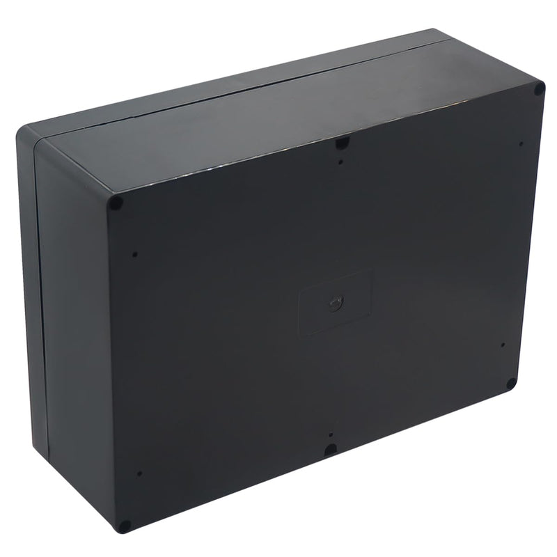Junction Box IP65 Waterproof ABS Plastic Electrical Project Case Power Junction Boxes, Project Box with 4 PCS M16 Cable Glands 11.42x8.27x3.94 inch (290 x 210 x100 mm) 11.42“x8.27”x3.94“ Black