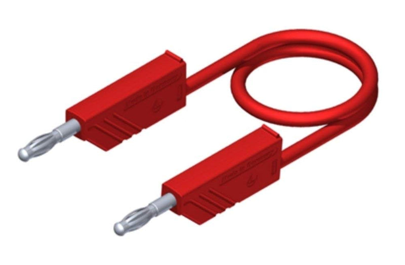 VELLEMAN - HMSET2 Hirschmann safety test lead set PMS 4 with test tips measuring leads lamellar plug 4mm, black / red 142921
