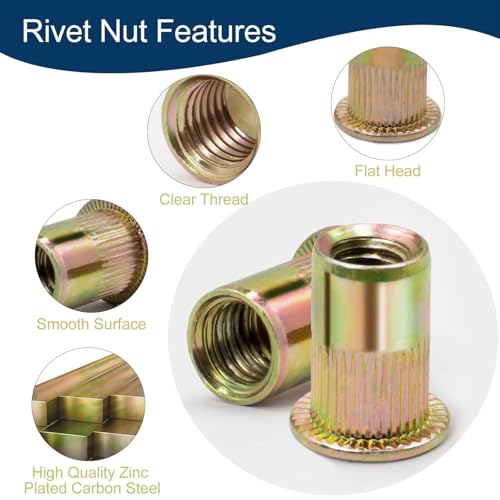 Metric & SAE Rivet Nut Assortment Kit(420 Pcs) & Vifmy Metric Rivet Nut Assortment Kit(230 Pcs)