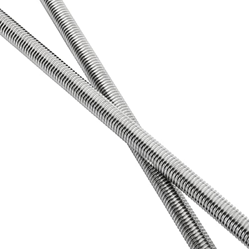 10Pcs M8 x 250mm 304 Stainless Steel Fully Threaded Rods, Threaded Rods Bar Studs, Right Hand Thread Long Threaded Screw, M8-1.25 Thread Pitch, Fits for Anchor Bolts, Hangers, U-Bolts (5/16" x 10")
