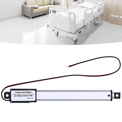 Mini Linear Actuator 12V, 100mm Stroke Electric Actuator with Internal Limit Switch for Industrial Automation and