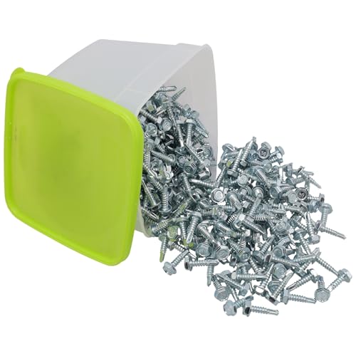 Supplying Demand 86-11268-500PK HVAC Self-Tapping Sheet Metal Screws - Size 10 x 3/4 in. - 5/16 Hex Head