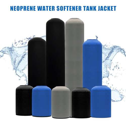 12x52 Water Softener Jacket, Neoprene Water Softener Tank Jacket to Prevent Sweating, Water Softener Insulation Jacket Outdoor Insulated, Water Softener Cover (12 * 52inch,Black) 12*52inch Black